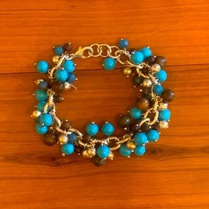 Banana Republic Silver & Turquoise Bracelet